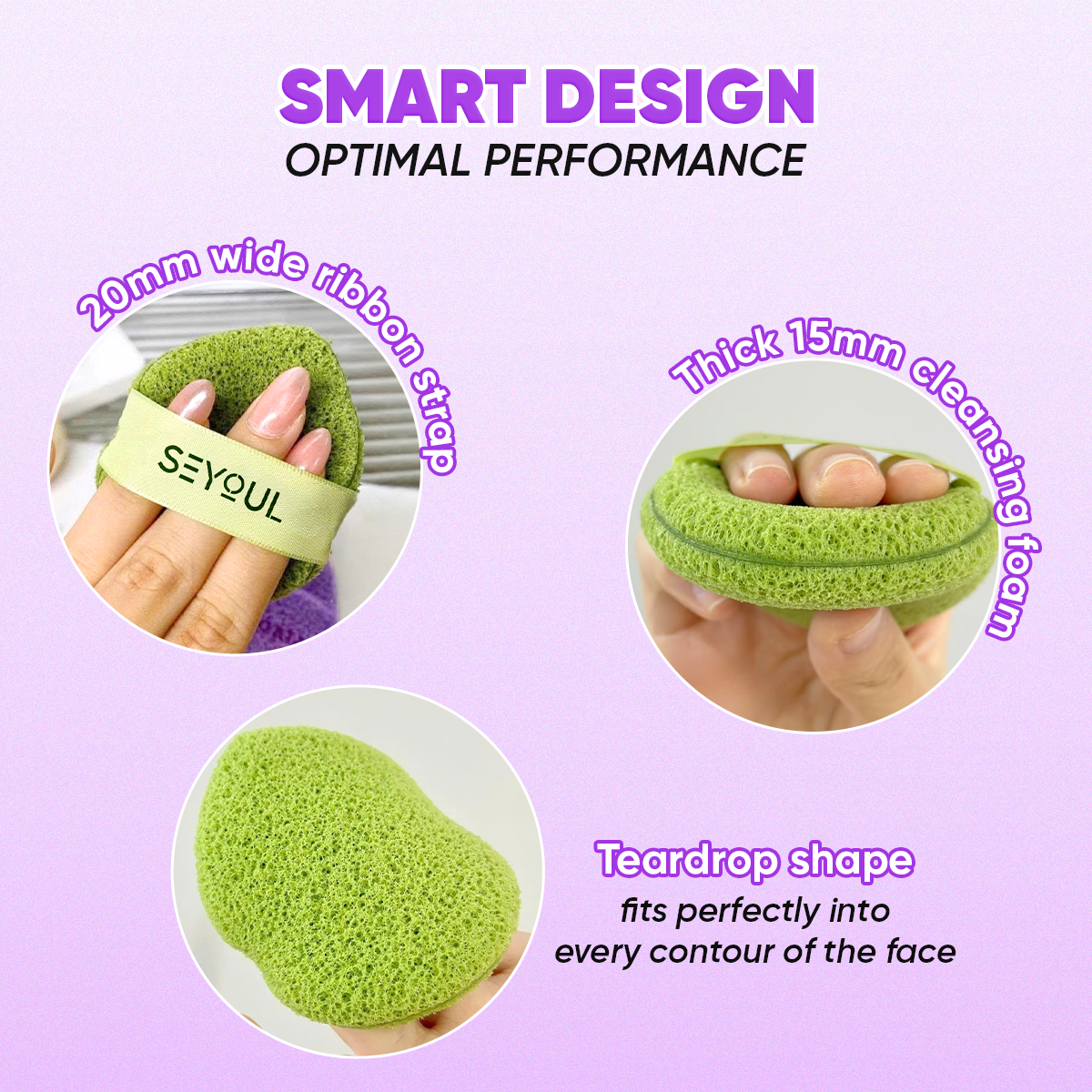 Facial Cleansing Sponge Set